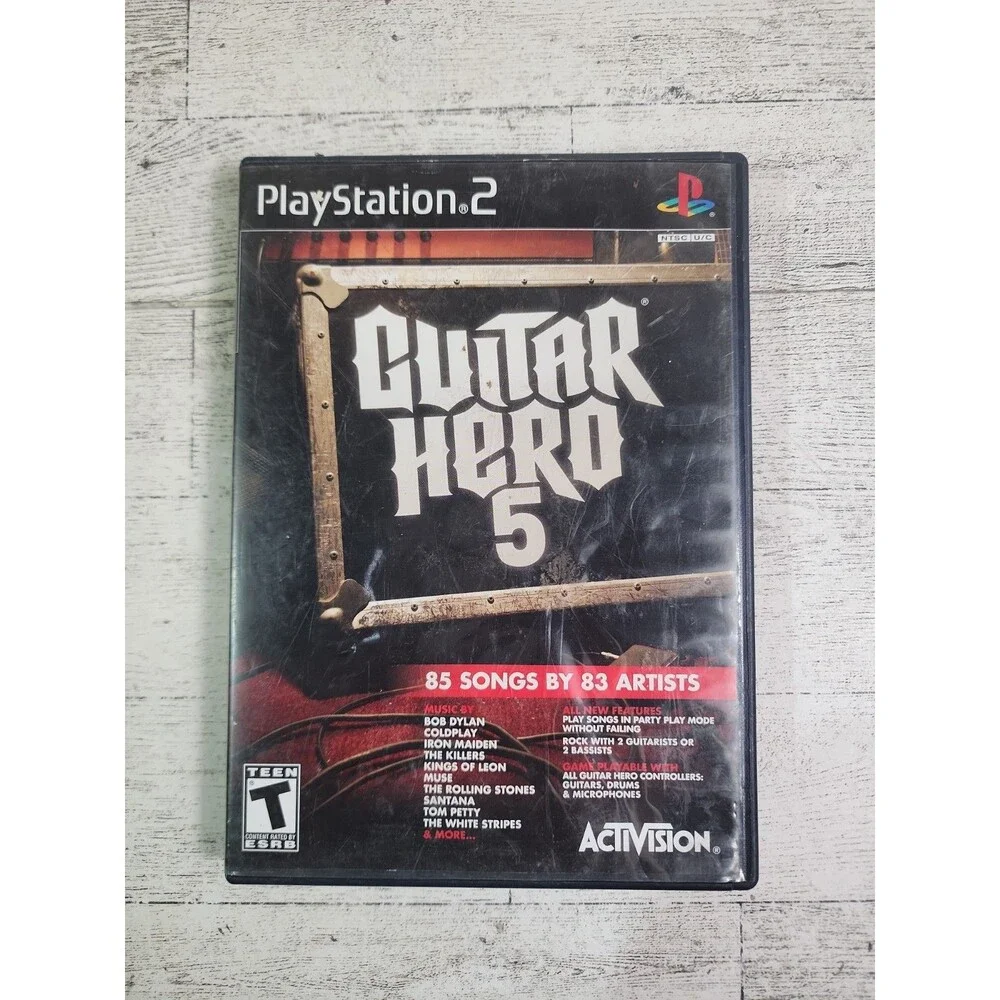 PS2 Guitar Hero 5 (Sony PlayStation; 2009) CIB Complete w/ Manual